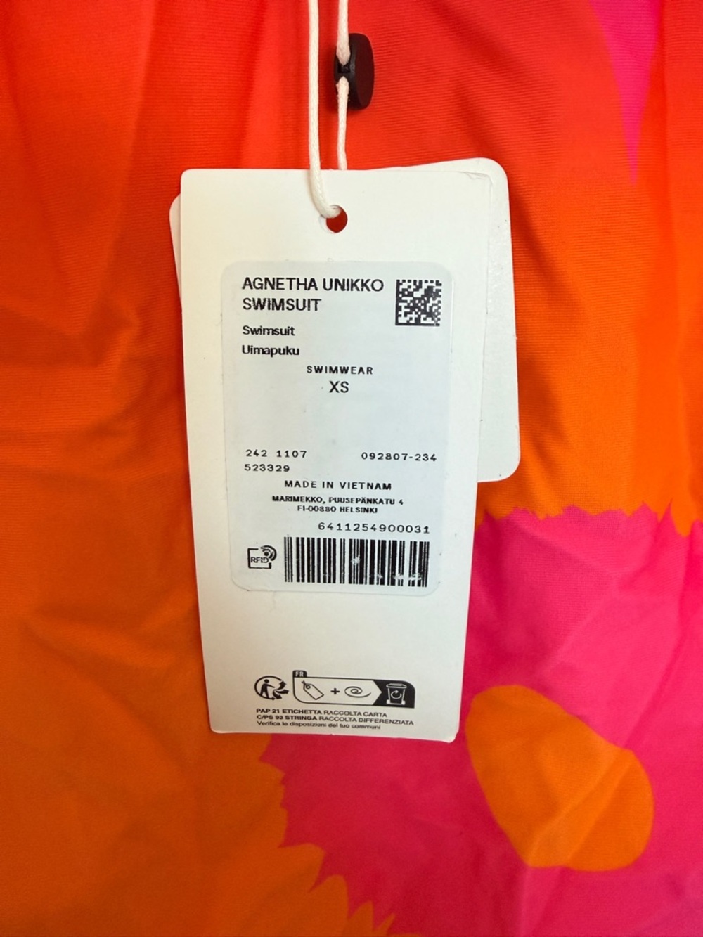 NWT Marimekko Agnetha Unikko Swimsuit sz XS - Picture 3 of 4